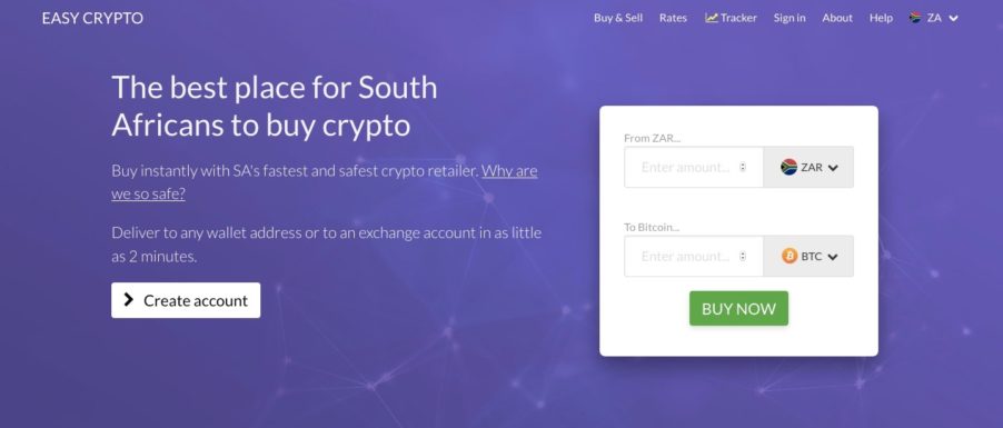 Easy Crypto South Africa Home Page